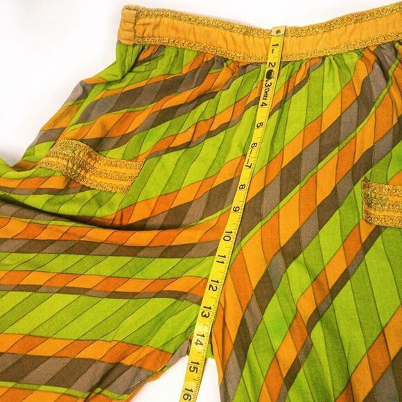 VTG Electric Company Orange/Green 2-Piece Culotte Set Sz S - Picture 8 of 12